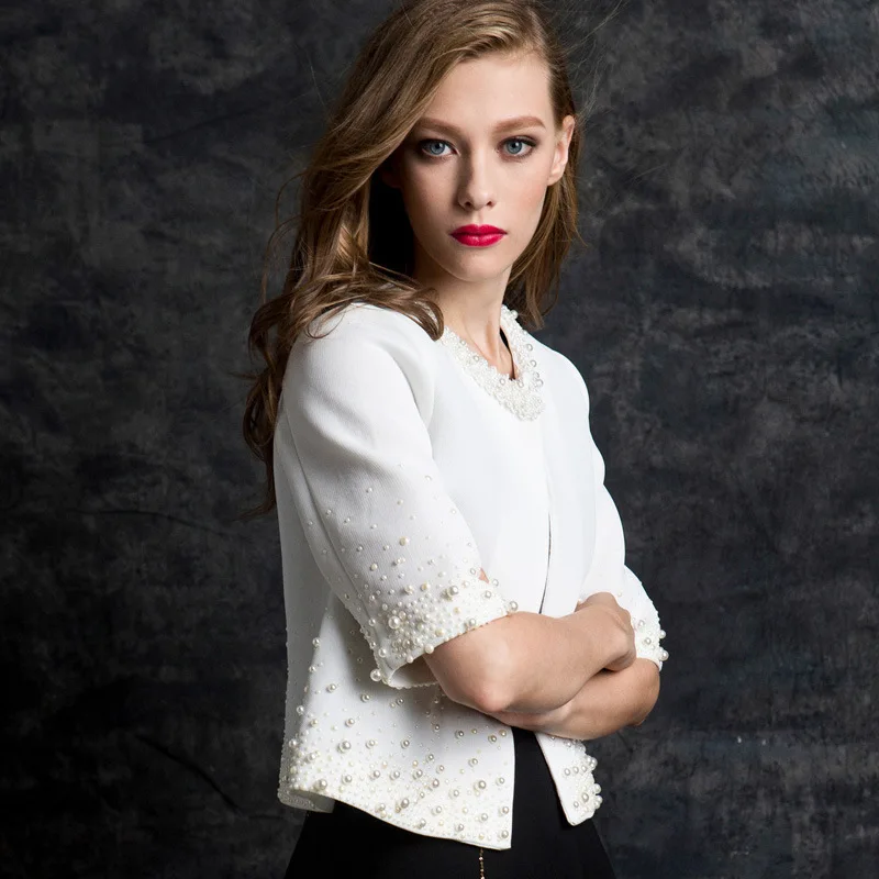 Новинка 2018 женское осеннее модное роскошное подиумное короткое пальто с