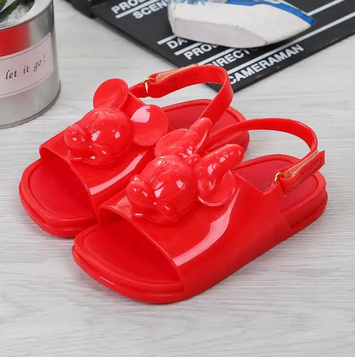Мини сандалии Melissa Twins с головкой мыши новинка 2019 летняя трехмерная обувь желе