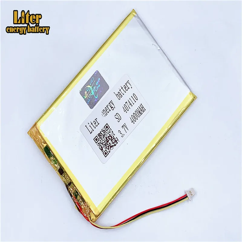 Вилка 1 0 3P 4074110 4075110 3 7 V 4000mah планшетный ПК дюймовый MP4 MP5 lipo аккумулятор в