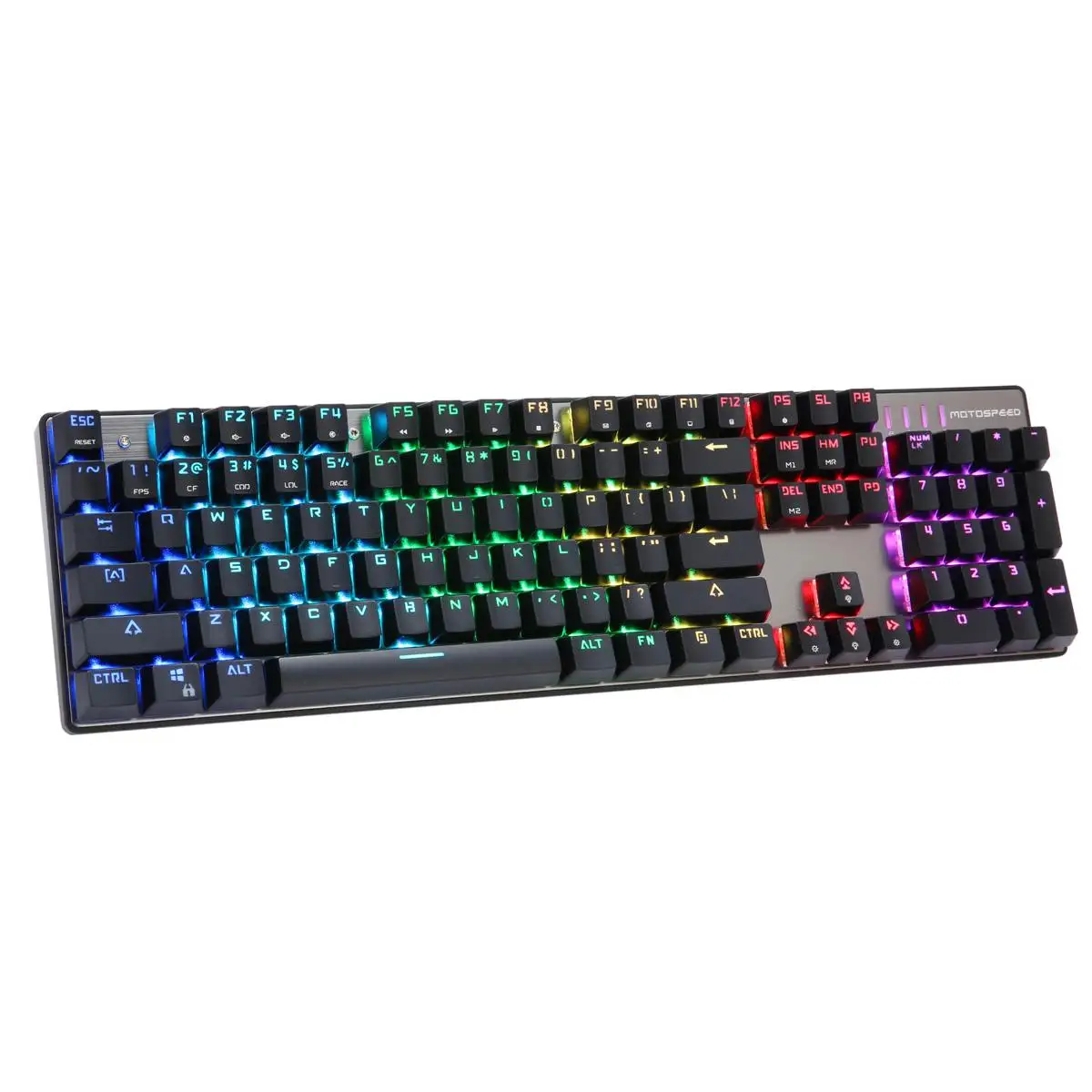 MOTOSPEED Inflictor CK104 NKRO RGB подсветка Механическая игровая клавиатура Outemu синий переключатель игровая клавиатура