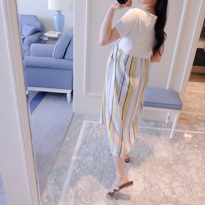 2019 летние платья для кормящих матерей одежда кормления грудью беременных и