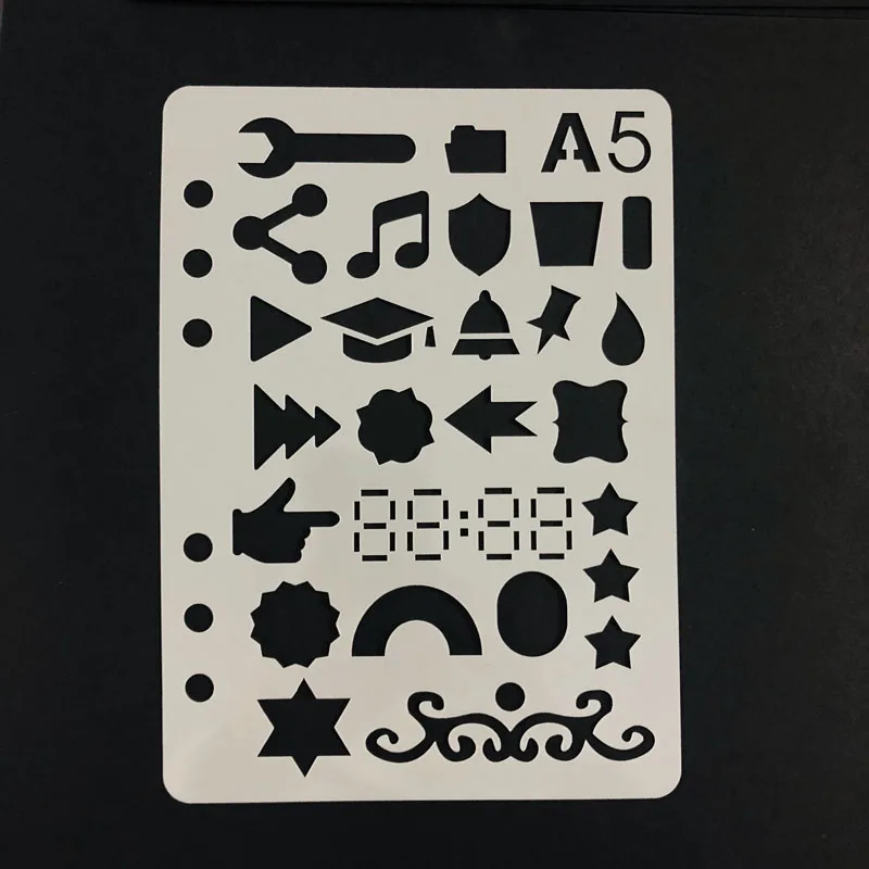 А5 трафареты со свободными листами для разрезания линий ручного письма дневника