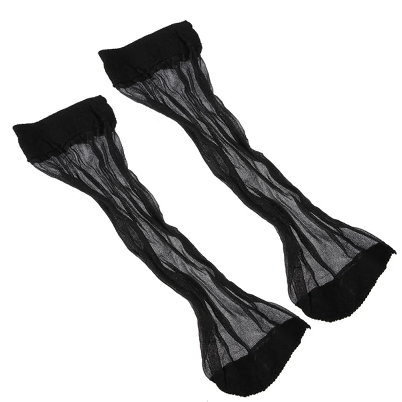 3 пары прозрачных шелковых носков с кристаллами женские летние тонкие носки по