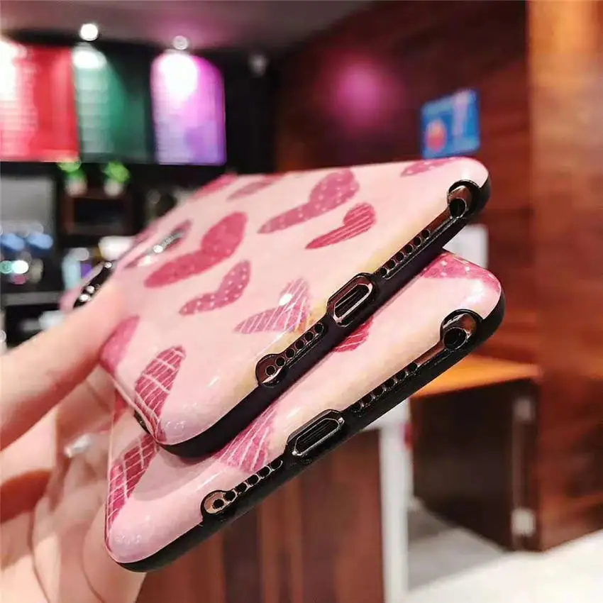 Для iPhone XR XS MAX 8 7 6s Plus телефонные чехлы полная задняя крышка Чехлы синий луч света