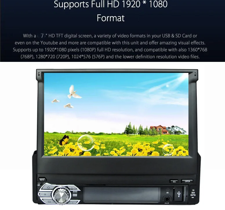 7 сенсорный экран один Din Android автомобильный DVD GPS Navi Радио RDS WIFI 3G Телефонная книга
