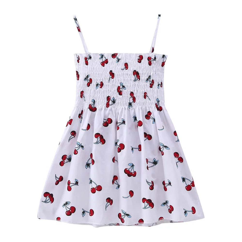 Летние платья для маленьких девочек 2019 одежда с цветочным рисунком из
