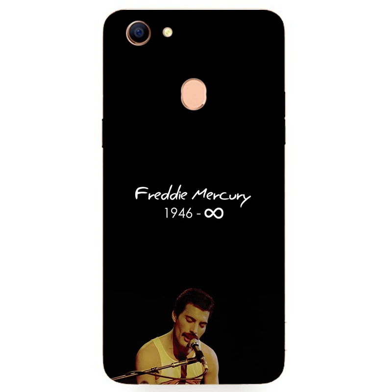 Freddie Mercury силиконовый чехол для Oppo F1 F1s F5 F7 Youth Plus A1 A3 A15 A15s A75 A75t A3s A39 A57 A59 A71 A79 A83