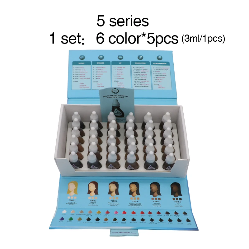 Biotouch чистый Micropigment Перманентный макияж тату чернила брови подводка губы пигмент