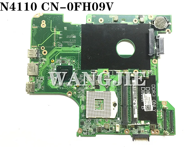 Материнская плата для ноутбука DELL N4110 модель 0 FH09V HM67 DA0V02MB6E1 материнская 100%