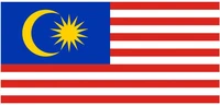 100pcslot free shipping 2016 the malaysia flag polyester flag 60120 cm high quality hanging and flying
