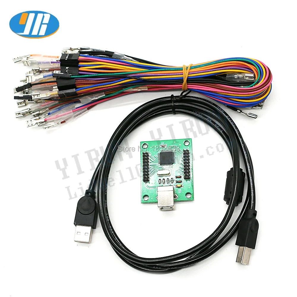Контроллер для аркадной игры с нулевой задержкой, USB для ПК/PS3/Raspberry Pi, джойстик, набор, чип-плата, Кнопочная кнопка