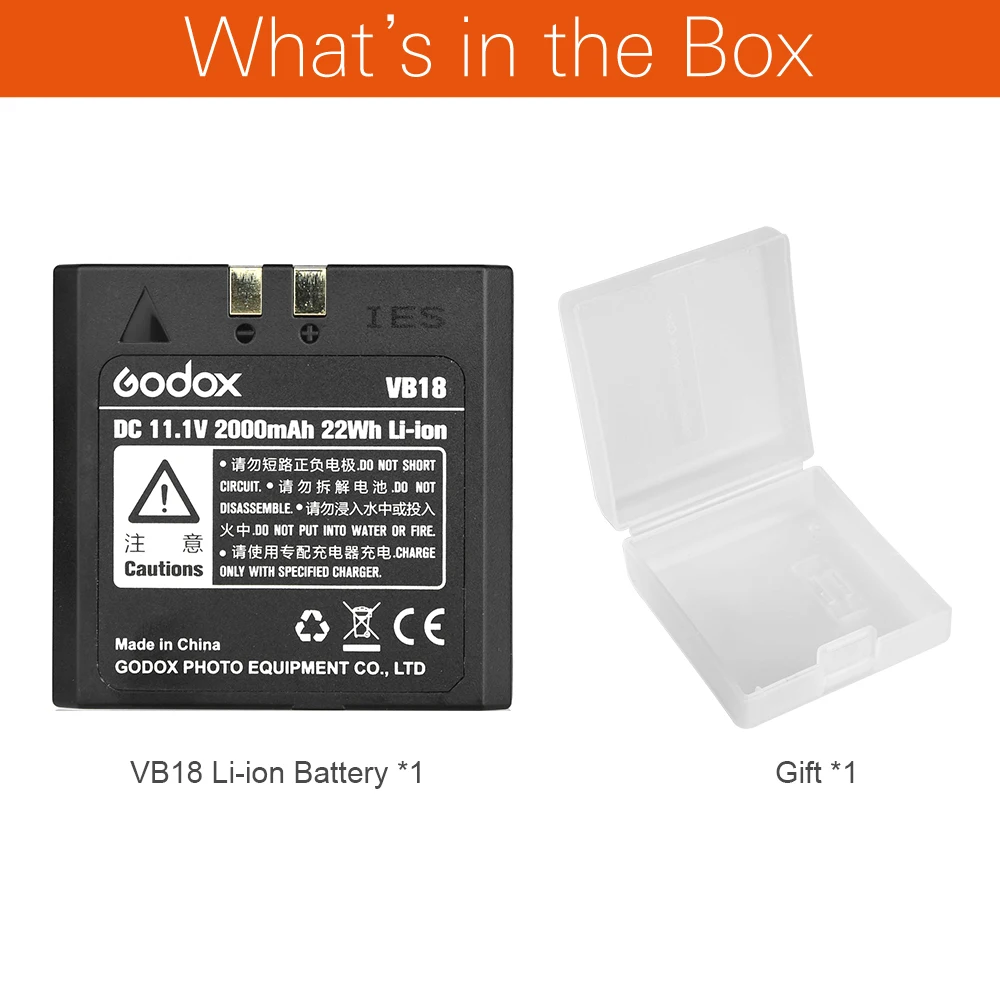 Godox VB18 DC 11 1 V 2000mAh 22Wh литий-ионный аккумулятор для Ving V850 V860C V860N Flash Speedlite |