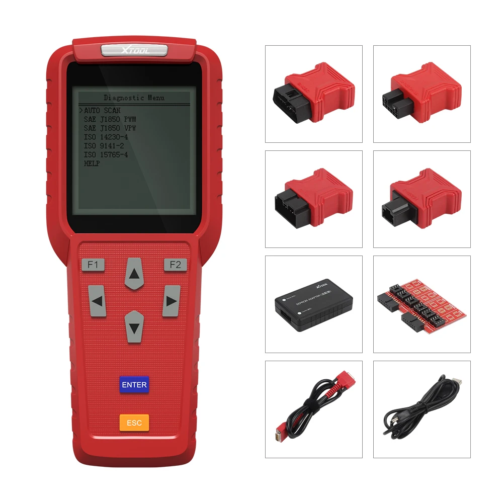 XTOOL X100 Pro с адаптером EEPROM X100pro автоматический ключ программист Регулировка пробега одометр бесплатное обновление онлайн срок службы