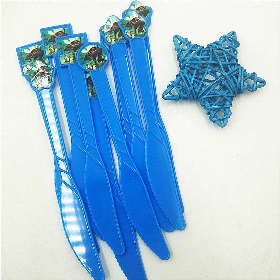 knives 10pcs Моана, предметы для вечеринки, сувениры, скатерть, тарелки, салфетки, чашки, ножи, вилки, ложки, попкорн, Моана, украшение для детского дня рождения - Цвет: knives 10pcs