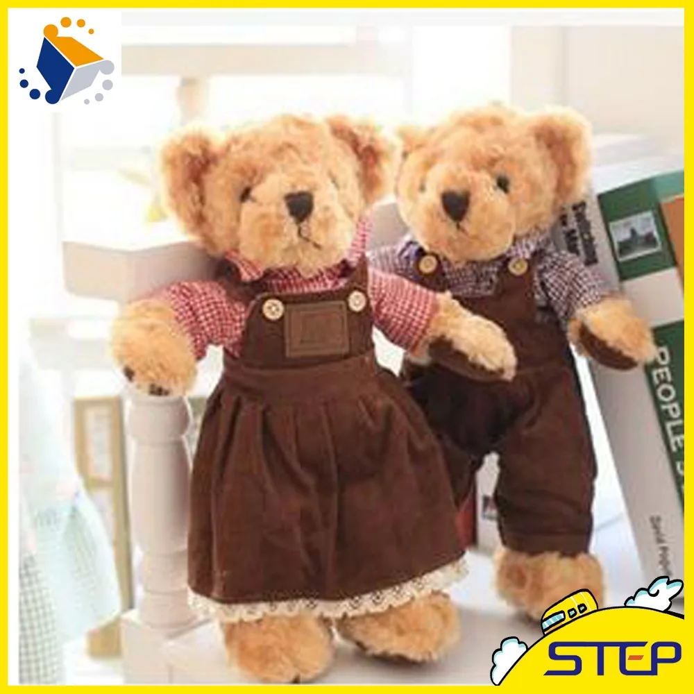 2016 Бесплатная доставка 2 шт./лот супер милая романтическая пара плюшевый мишка