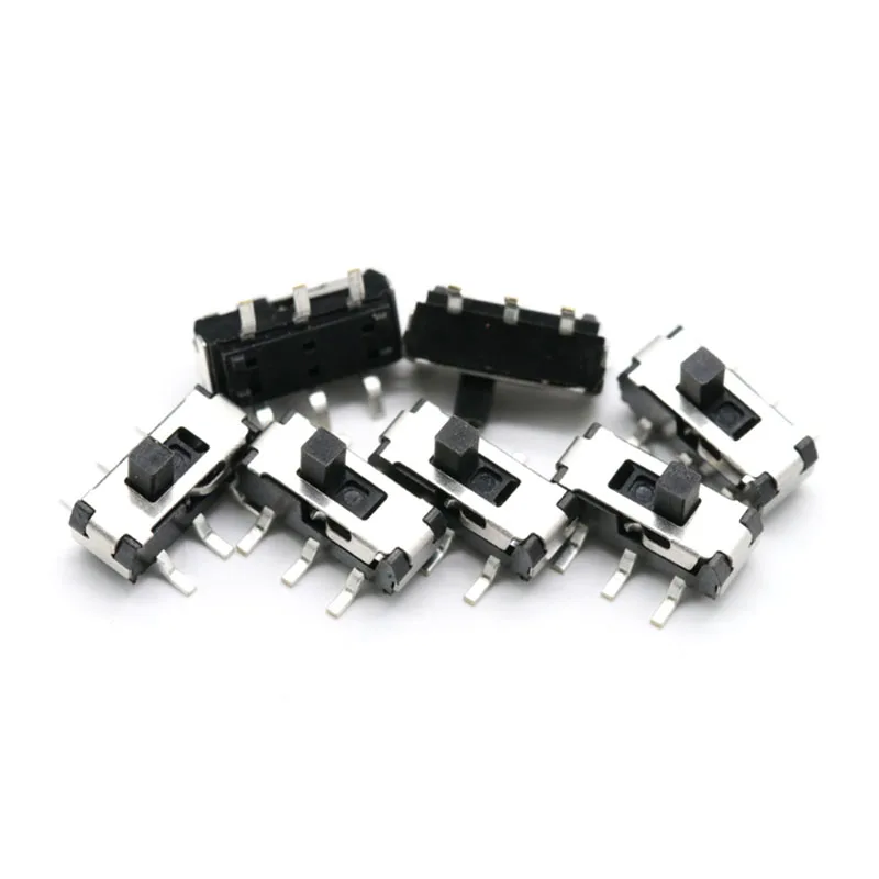 Миниатюрный слайд переключатель SMD SMT MSS22D18 20 шт. 6 контактов ручка высотой 2 мм для