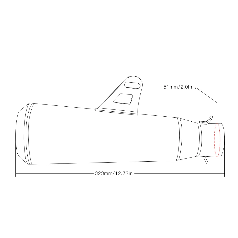 Универсальный модифицированный глушитель для мотоцикла скутера кроссового