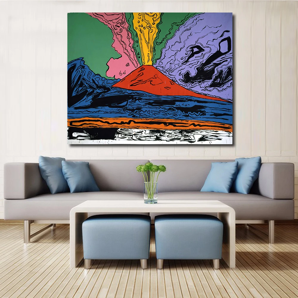 JQHYART картина маслом для домашнего декора ANDY WARHOL Vesuvius настенные картины гостиной