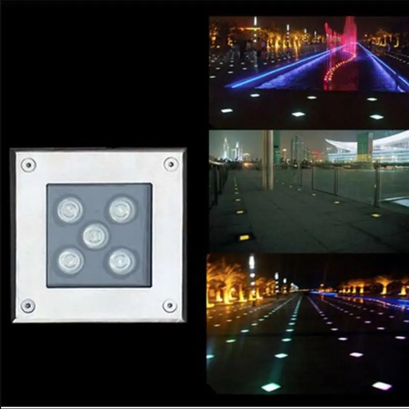 Квадратные светодиодсветодиодный подземные светильники 4 Вт 5 6 9 12 16