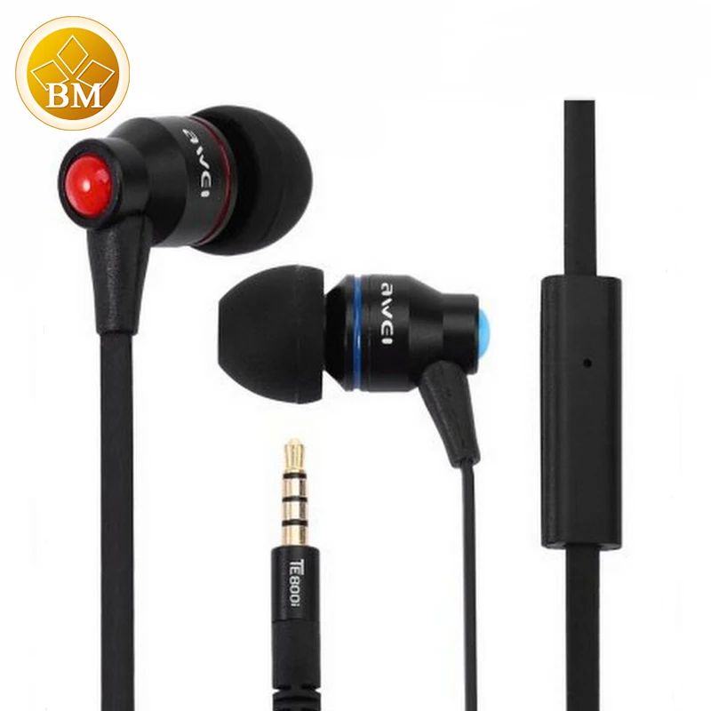 Высокопроизводительные шумоизоляционные стереонаушники Awei ES800i с супер басами