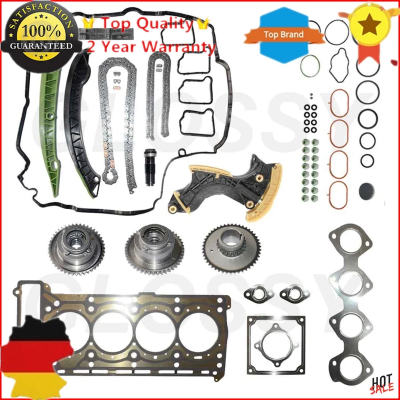 AP02 комплект цепи ГРМ+ комплект насадок для Mercedes C, E W212 C207 S204 W204 R172 M271 A2710502747 2710503347