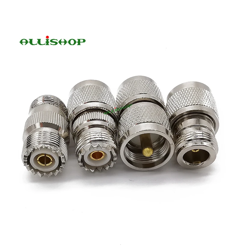4 шт. мужской/женский на UHF PL-259/SO-239 (разъем/гнездо) прямой радиочастотный