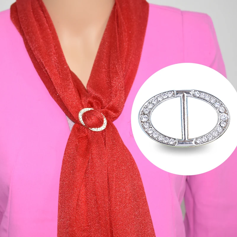 Прямые Броши для женщин зажим шарфа украшение из высококачественных кристаллов