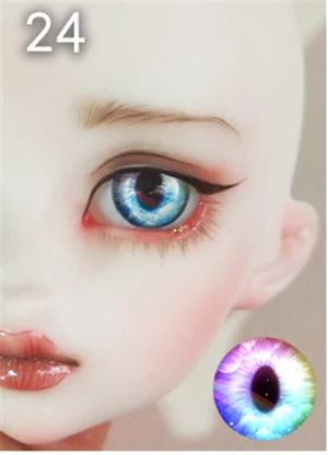 24 Новинка, 1 пара 10/12/14/16/18 мм BJD глаза для SD куклы 1/8 BJD кукольные глаза игрушки Аксессуары для куклы «сделай сам», детская игрушка - Цвет: 24