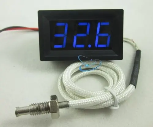 

1pc DIY Digital LED 0-999C Temperature Thermometer Thermostat Panel Meter Display Tester Instruments with K Thermocouple for Car