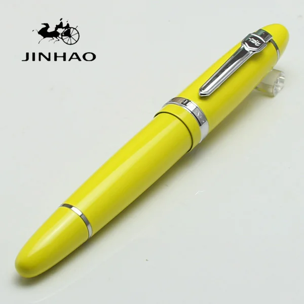 JINHAO 159 привлекательное высокое качество желтая бочка и серебряный зажим шариковая ручка Бизнес& школьные принадлежности