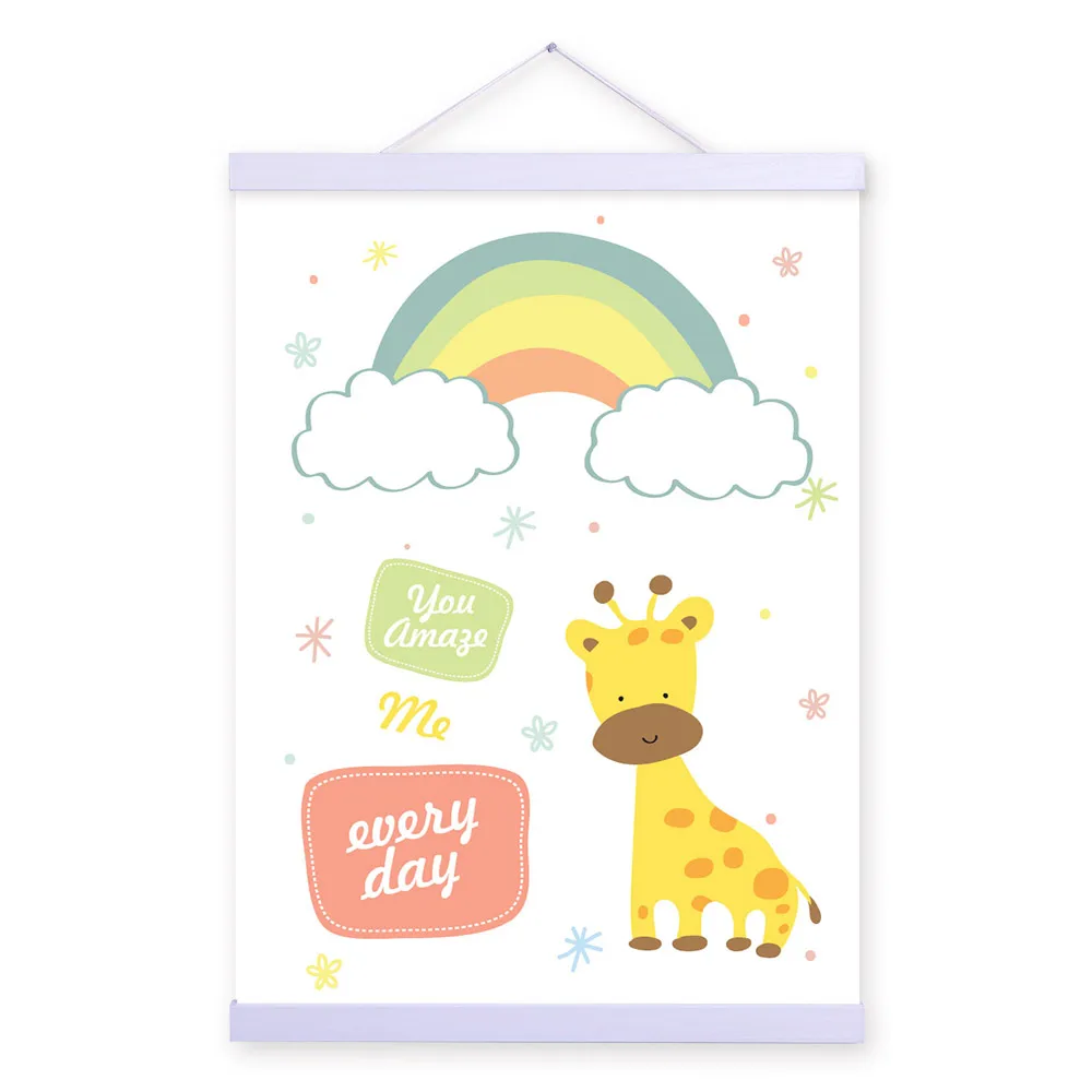 Милый чехол с животным узором плакаты принтом в скандинавском стиле декор для