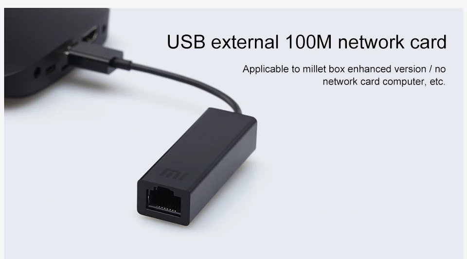 Крепление для спортивной камеры Xiao mi USB для оптоволкна вай-карты RJ45 кабель адаптера внешней 10/100 Мбит/с на mi коробка S 3C/3S 4 4C SE портативных ПК Тетрадь Usb2.0