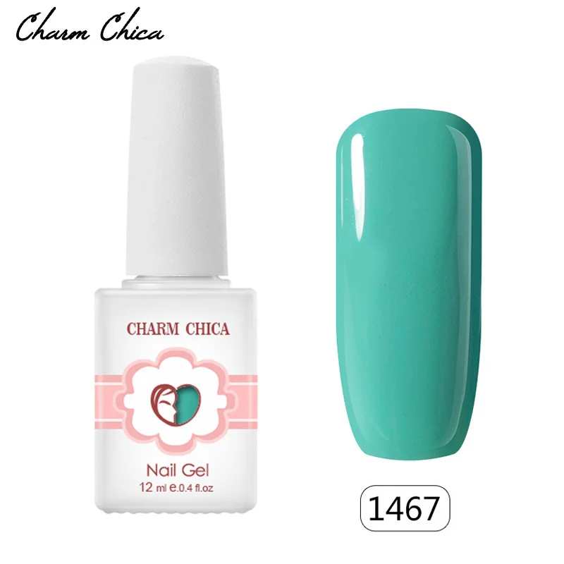 Шарм Чика Алые гель Лаки для ногтей Флуоресцентные УФ-Цвет пальто нужно