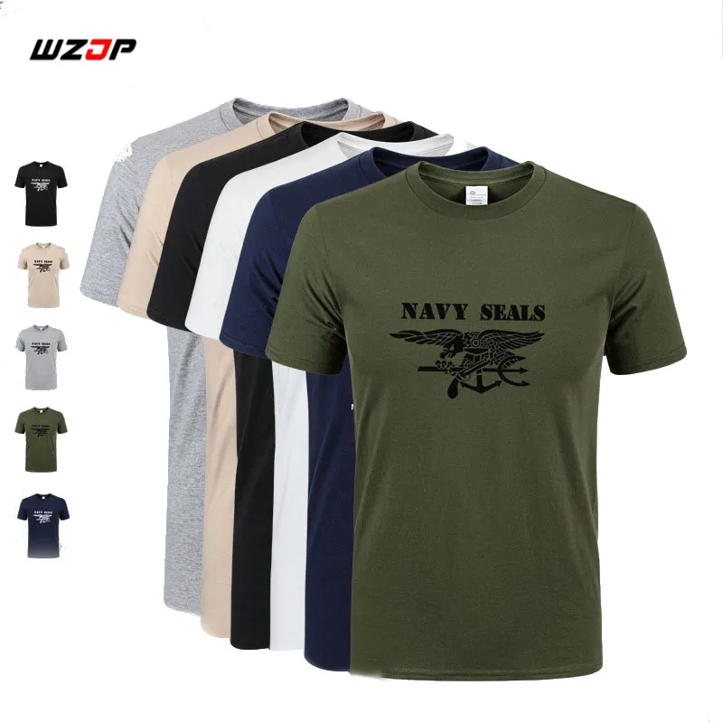 Новинка 2018 Мужская короткая футболка из 100% хлопка с принтом морских котиков