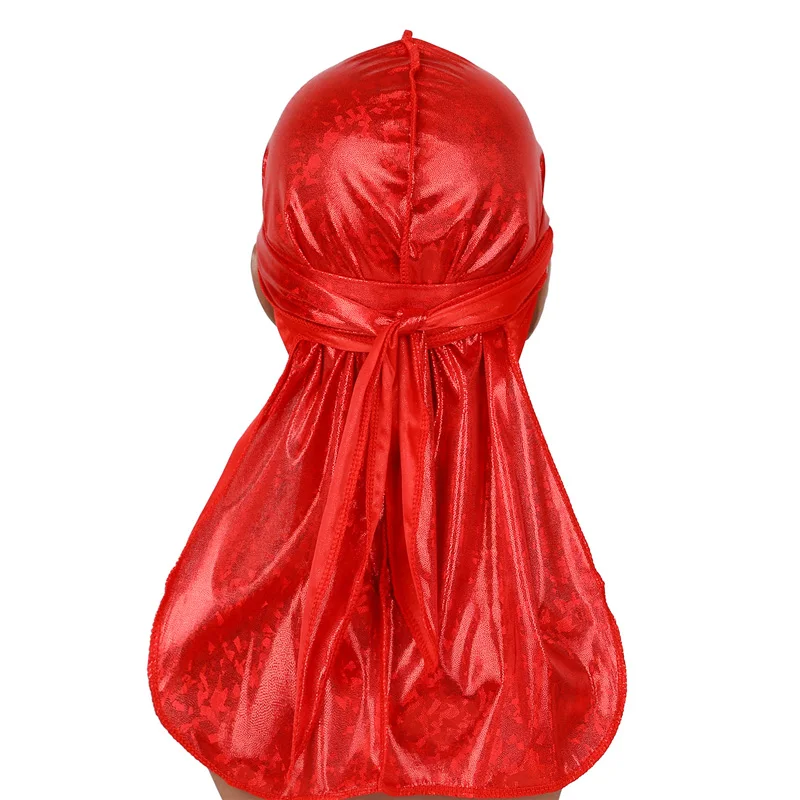 Уличная мужская шапка бандана в стиле хип хоп Durag тюрбан шелковистая повязка на
