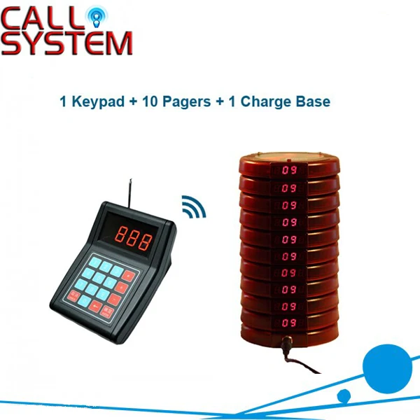 

Wireless restaurant guest waiter pager call system