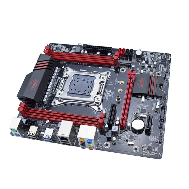 Jinsha X79 материнская плата LGA2011 USB3.0 SATA3 PCI-E NVME M.2 SSD Поддержка регистрации и ecc памяти и процессор Xeon E5