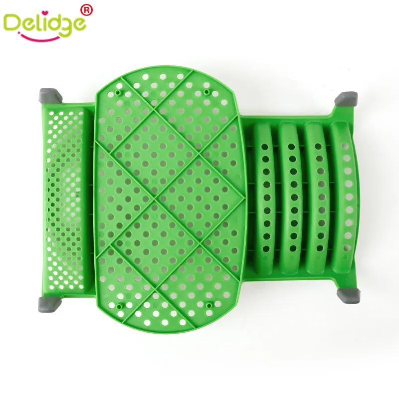 Подставка для слива посуды Delidge 1 шт. зеленая пластиковая однослойная кухни