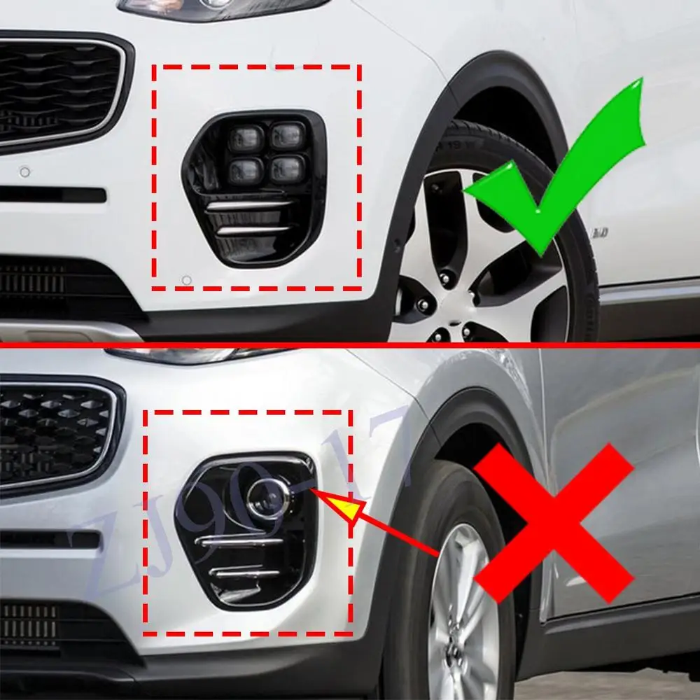 Хромированные автомобильные крышки противотуманных фар ABS для Kia Sportage QL 2016 2017 2018 |
