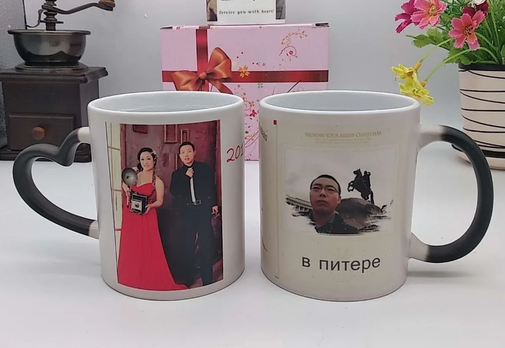 Кружка для фотографий сделай сам Цветная Керамическая кружка горячей воды