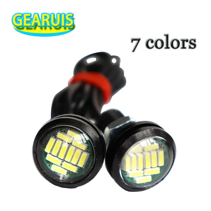 Новый DRL светодиодный 20 мм 12 SMD 4014 орлиный глаз светильник дневного