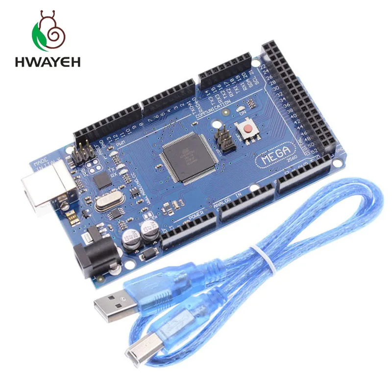 Плата Mega 2560 R3 2012 официальная версия с чипом ATmega2560 ATMega16U2 для интегрированного драйвера Arduino оригинальной