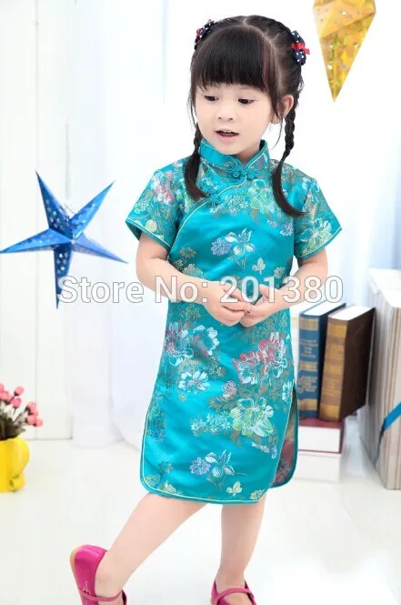 Милые летние платья для девочек китайское платье Ципао в китайском стиле подарок