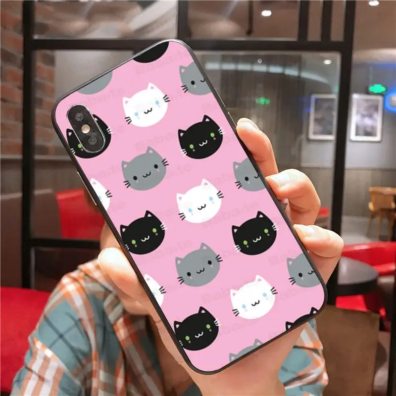 Для iphone 11pro max чехол аксессуары для телефонов X XS MAX 8 7plus 5S SE 6s XR Kawaii милый с кошкой |