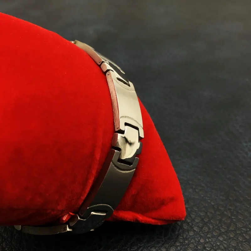 Новая мода хип-хоп Рок мужской браслет панк нержавеющая сталь крест для мужчин