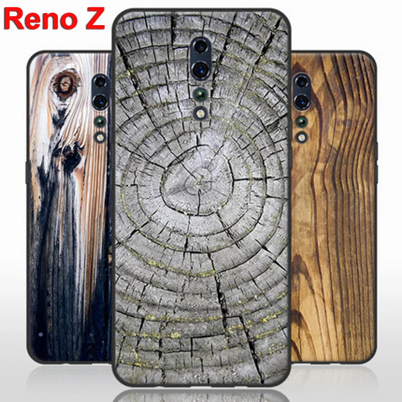 

For OPPO Reno Z case PCDM10 soft TPU wood stone style Silicone back cover For OPPO RenoZ case For OPPO Reno Z 6.4" bumper shell