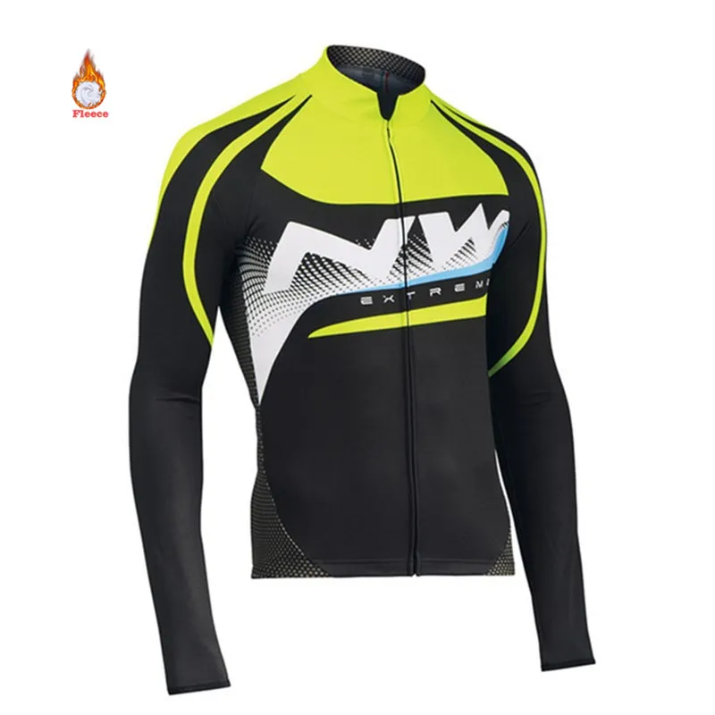 Northwave Велоспорт Джерси Pro Team NW велосипед Зимний теплый флисовый с длинным рукавом набор Ropa Ciclismo велосипед Триатлон Велоспорт Набор - Цвет: 6
