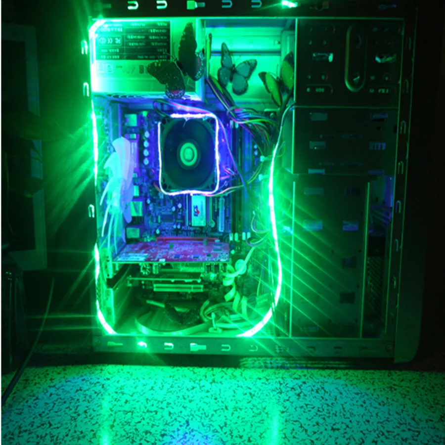 5050 SMD RGB Светодиодная лента постоянного тока 12 В Водонепроницаемая светодиодная