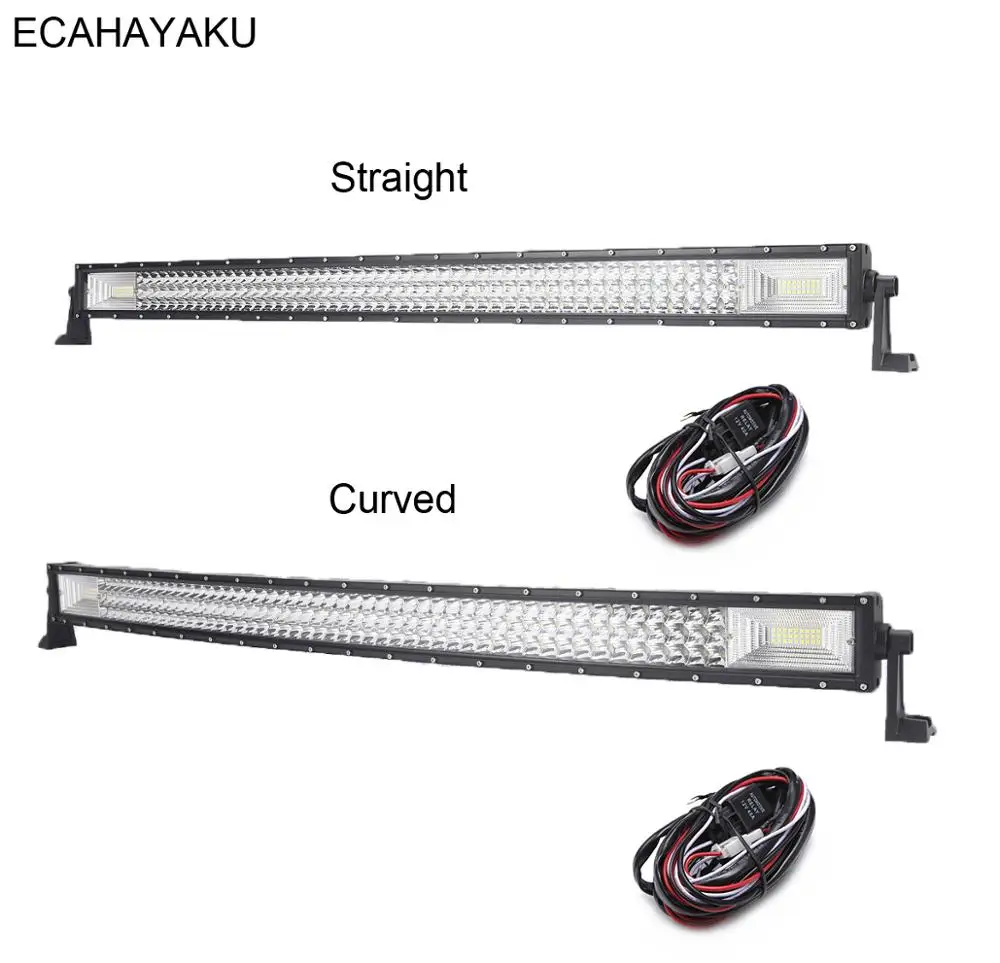 ECAHAYAKU 50 дюймов светодиодный светильник бар Изогнутые Прямой по выбору 12V с