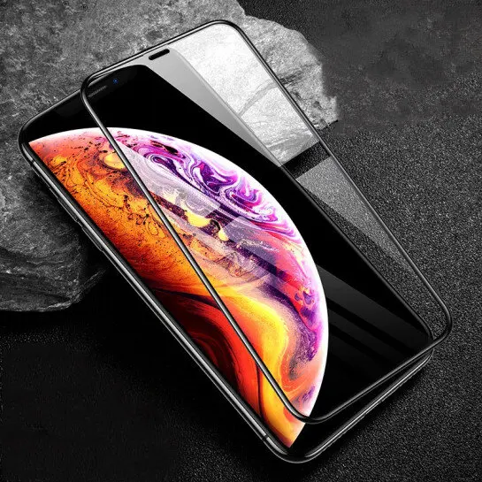 5D роскошное закаленное стекло с полным покрытием для iPhone 11 Pro X XR Защита экрана XS MAX
